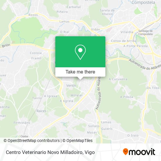 Centro Veterinario Novo Milladoiro map
