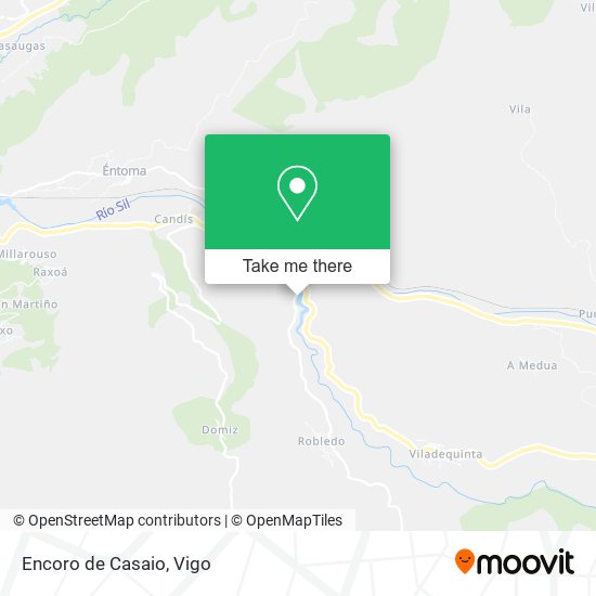 Encoro de Casaio map