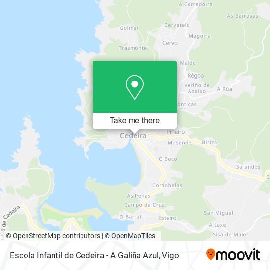 Escola Infantil de Cedeira - A Galiña Azul map