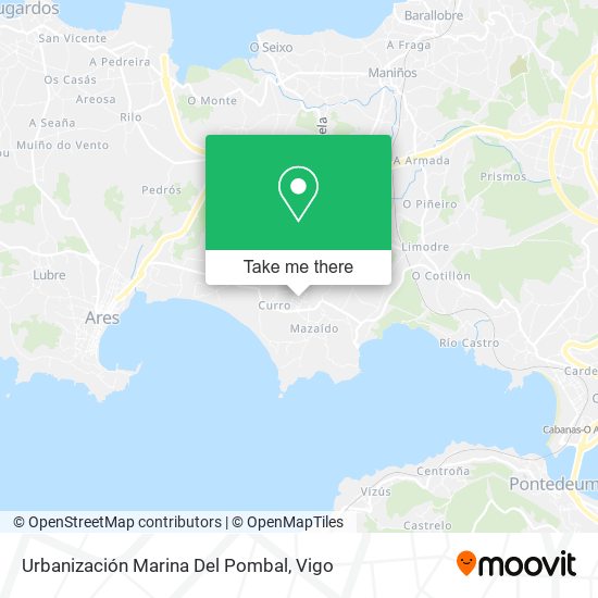 mapa Urbanización Marina Del Pombal