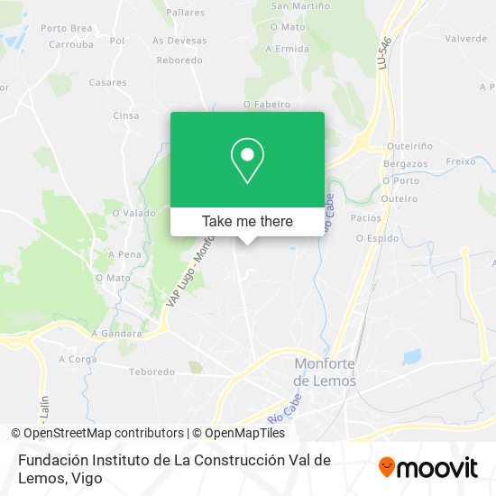 Fundación Instituto de La Construcción Val de Lemos map