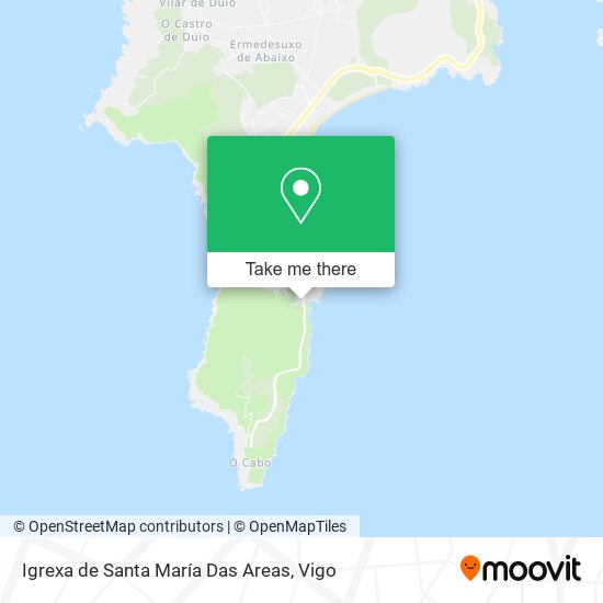 Igrexa de Santa María Das Areas map