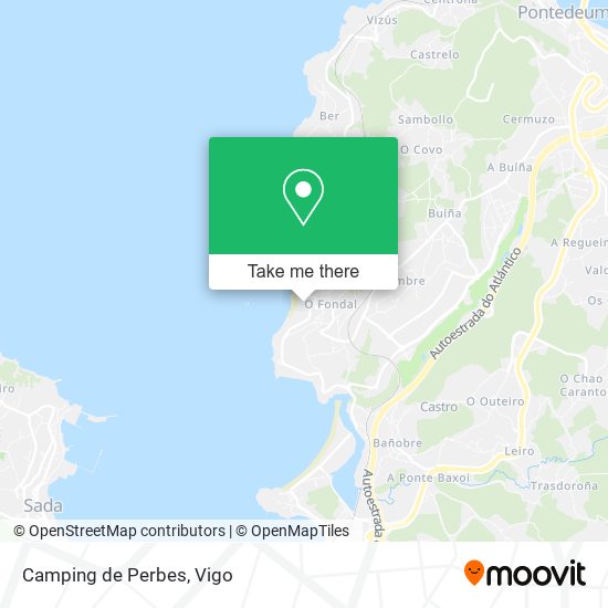 Camping de Perbes map