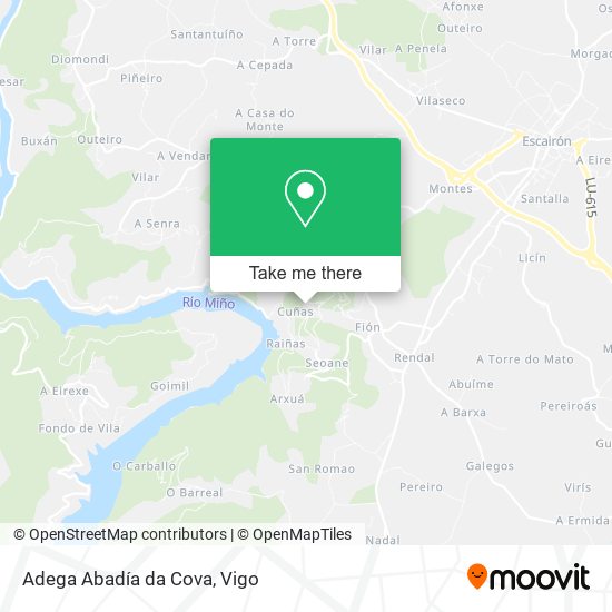 Adega Abadía da Cova map