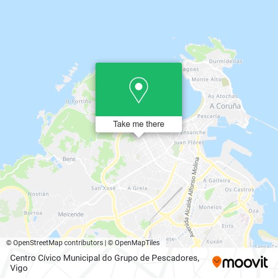 Centro Cívico Municipal do Grupo de Pescadores map