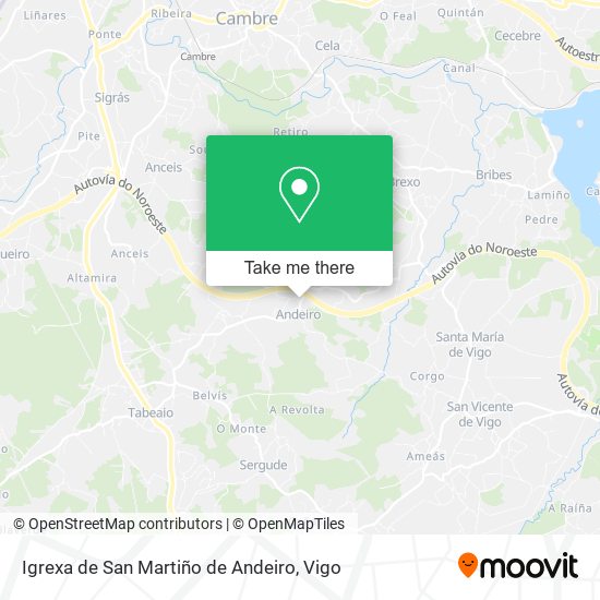 Igrexa de San Martiño de Andeiro map