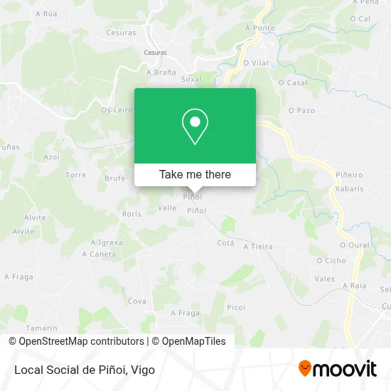 Local Social de Piñoi map