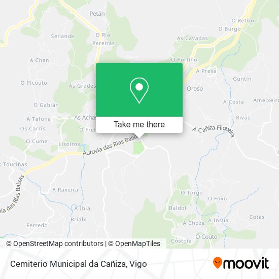 Cemiterio Municipal da Cañiza map