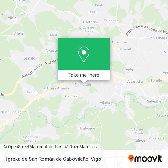 Igrexa de San Román de Cabovilaño map