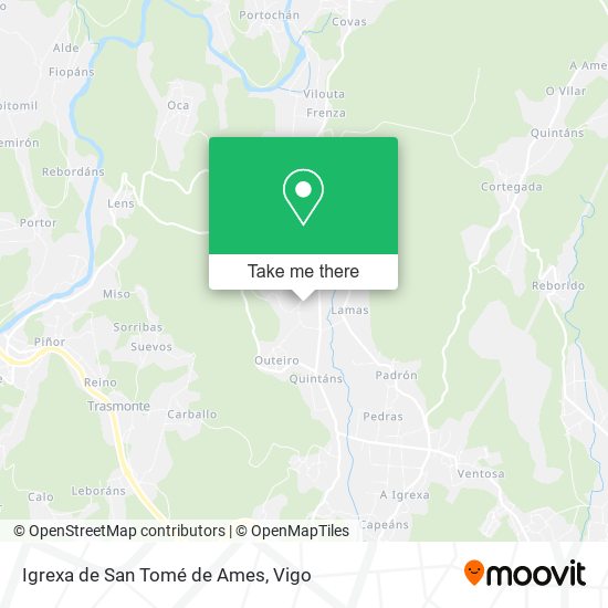 Igrexa de San Tomé de Ames map
