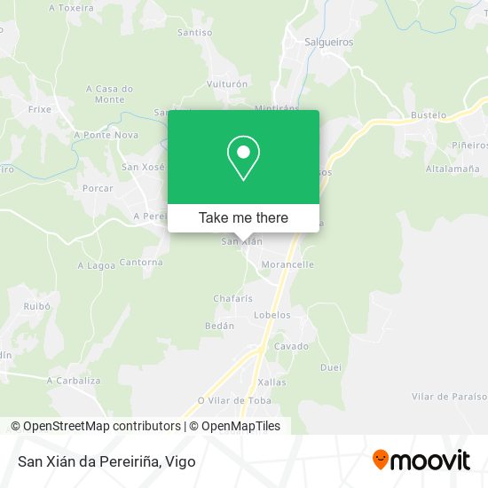 San Xián da Pereiriña map