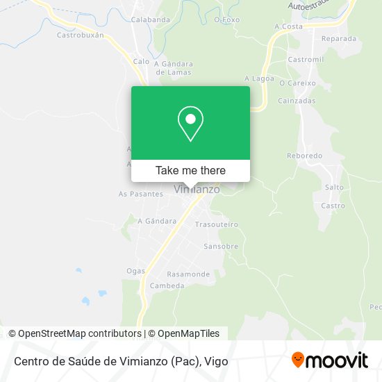 Centro de Saúde de Vimianzo (Pac) map