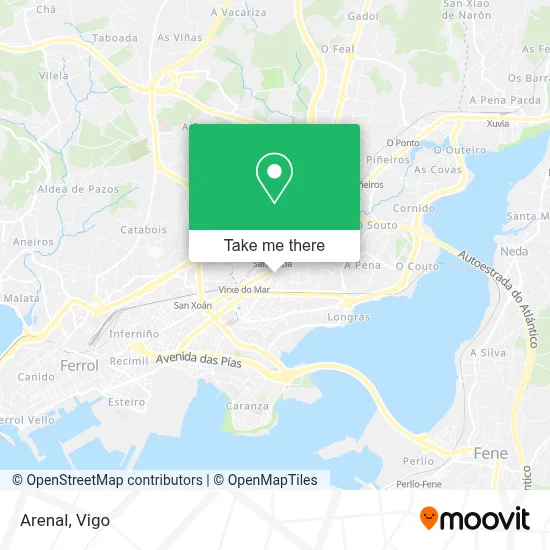 Arenal map