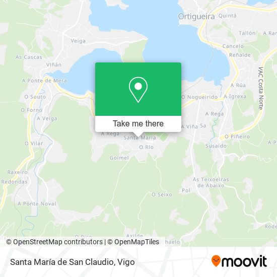 Santa María de San Claudio map
