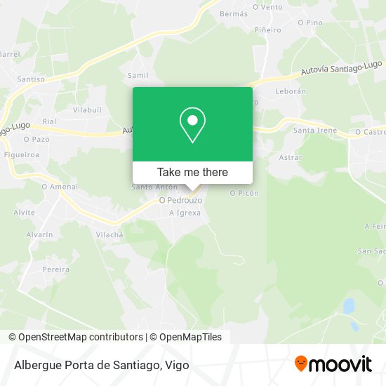 Albergue Porta de Santiago map