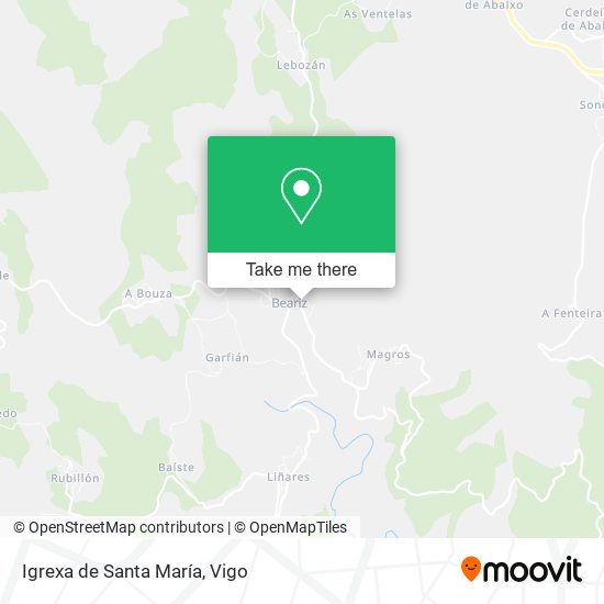 Igrexa de Santa María map