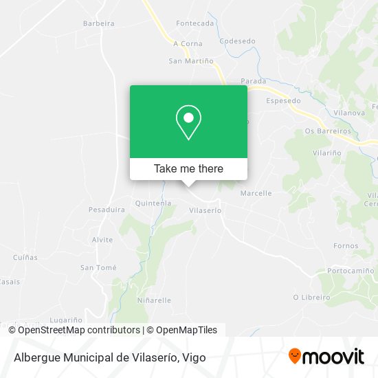 Albergue Municipal de Vilaserío map