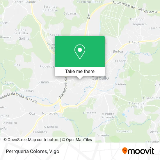 Perrquería Colores map