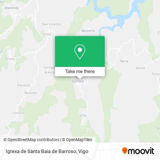 Igrexa de Santa Baia de Barroso map
