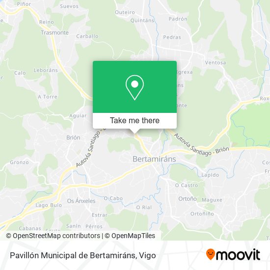 Pavillón Municipal de Bertamiráns map