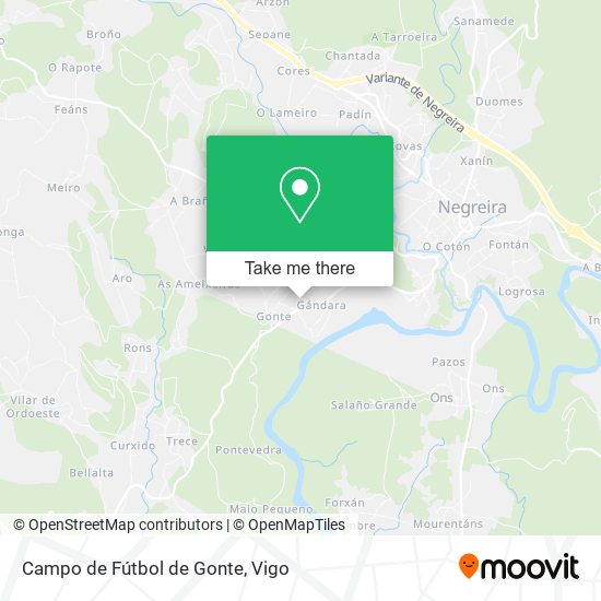 Campo de Fútbol de Gonte map