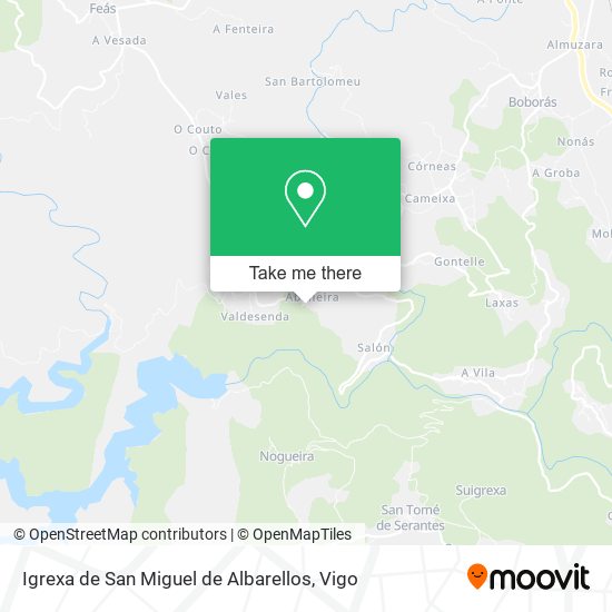 Igrexa de San Miguel de Albarellos map