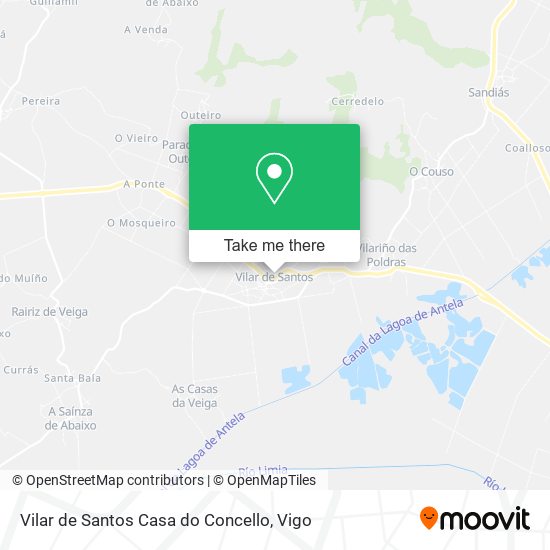 Vilar de Santos Casa do Concello map