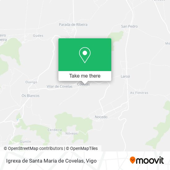 Igrexa de Santa María de Covelas map