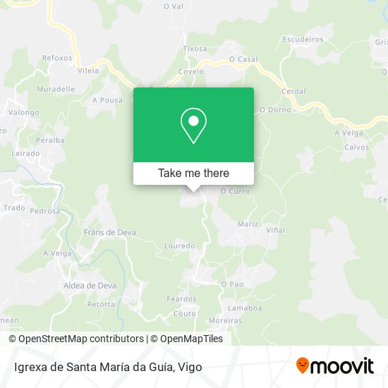 Igrexa de Santa María da Guía map