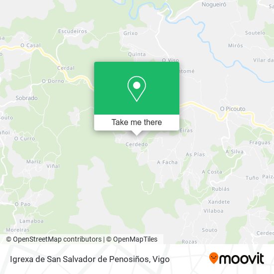 Igrexa de San Salvador de Penosiños map