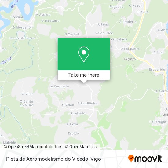 Pista de Aeromodelismo do Vicedo map