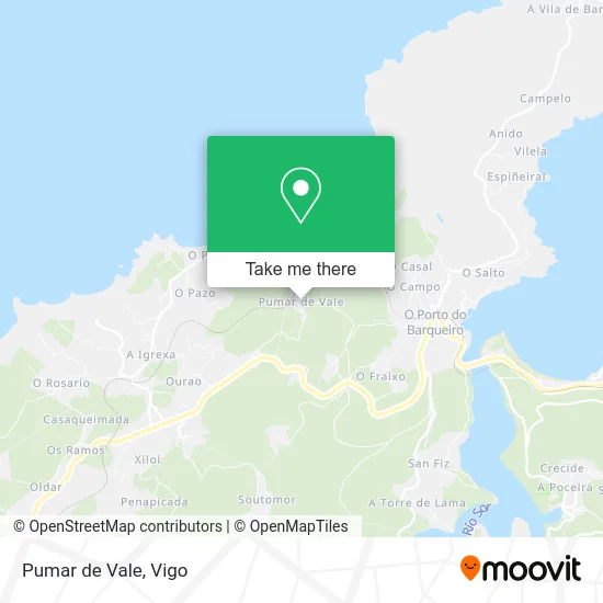 Pumar de Vale map