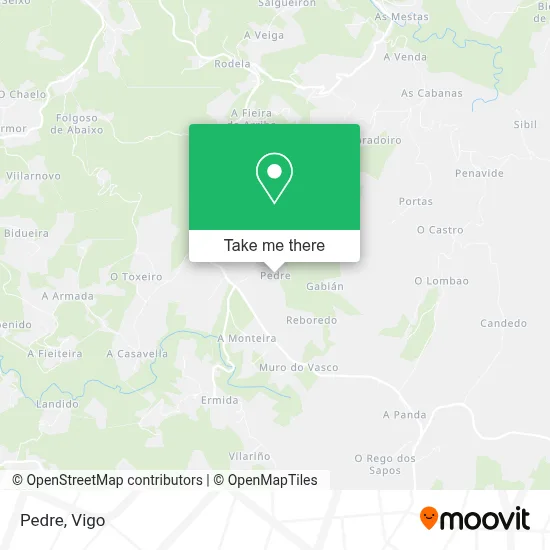 Pedre map