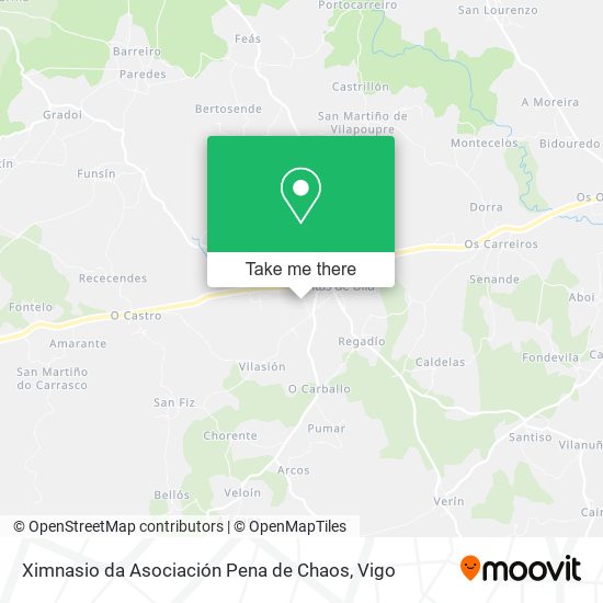 Ximnasio da Asociación Pena de Chaos map