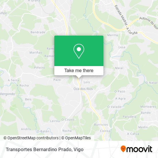 Transportes Bernardino Prado map