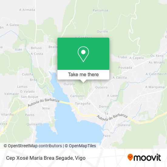 Cep Xosé María Brea Segade map