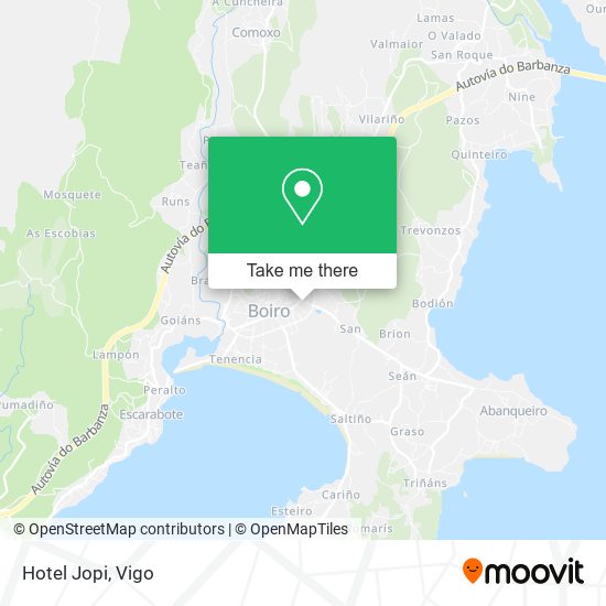 Hotel Jopi map