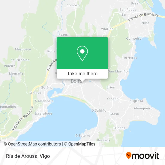 Ría de Arousa map