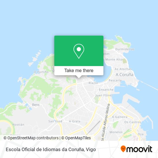 Escola Oficial de Idiomas da Coruña map