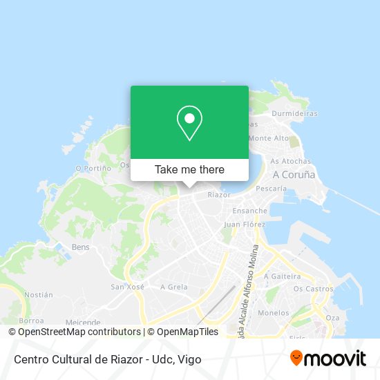Centro Cultural de Riazor - Udc map
