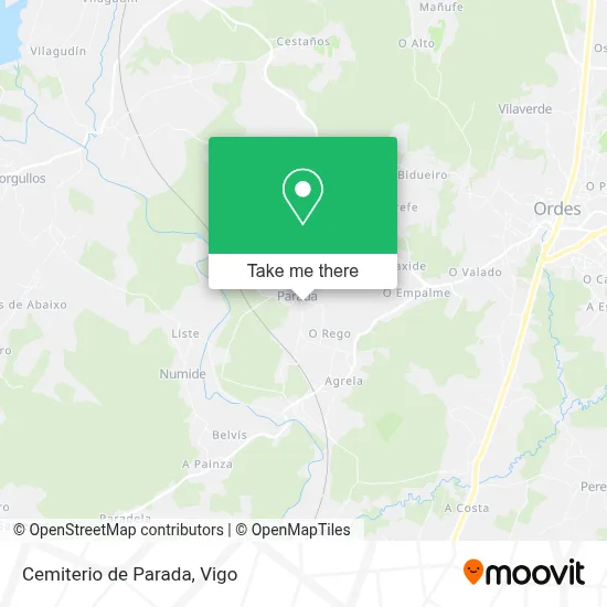 Cemiterio de Parada map