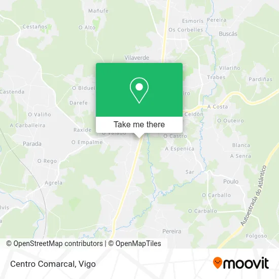 Centro Comarcal map