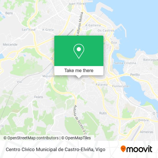 Centro Cívico Municipal de Castro-Elviña map