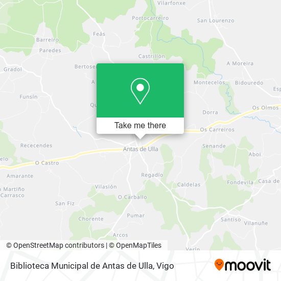 Biblioteca Municipal de Antas de Ulla map