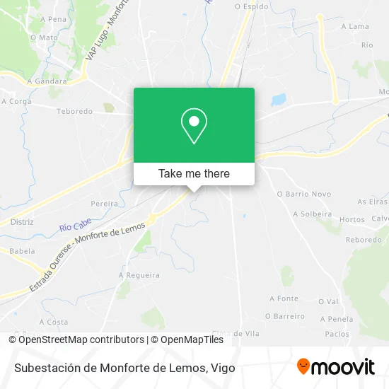 Subestación de Monforte de Lemos map
