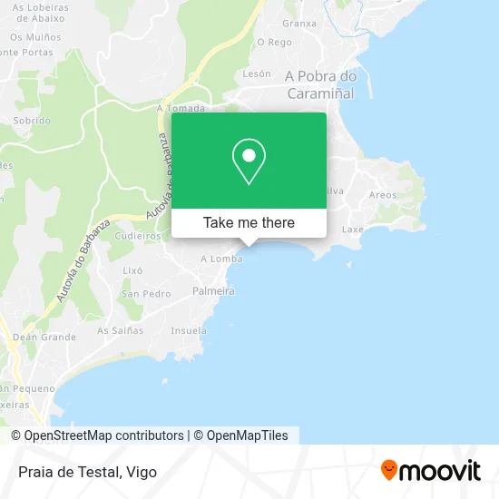 Praia de Testal map