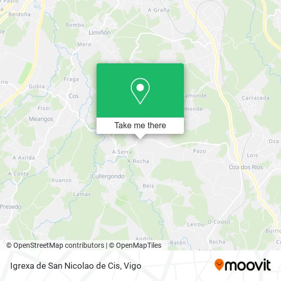 Igrexa de San Nicolao de Cis map