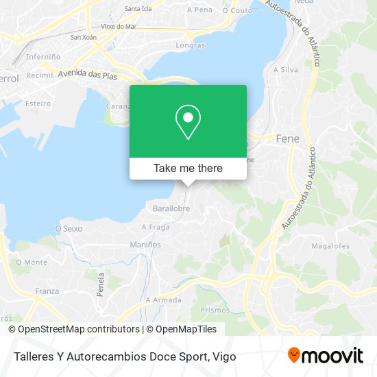 Talleres Y Autorecambios Doce Sport map