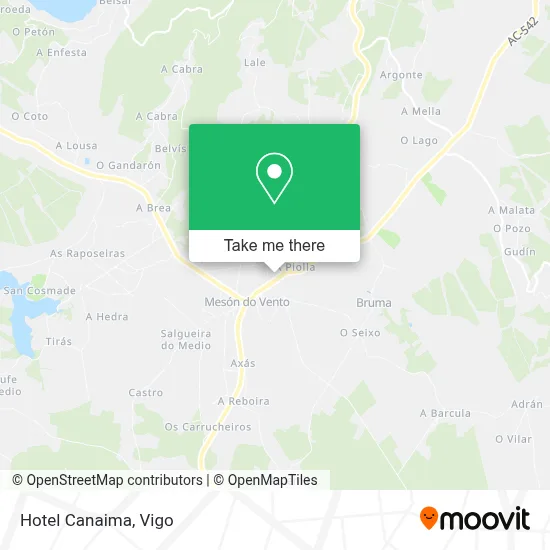 Hotel Canaima map