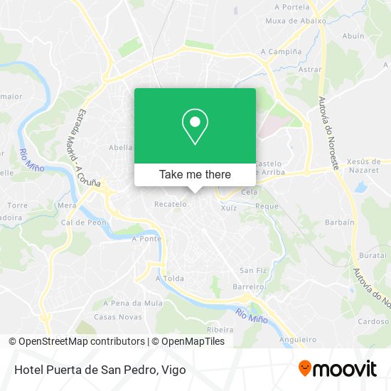 Hotel Puerta de San Pedro map